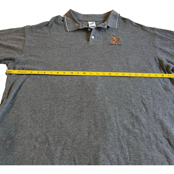 Warner Bros Studio Scooby-Doo "Get A Clue" Gray Polo Shirt XL Embroidered 100% C - Picture 4 of 6